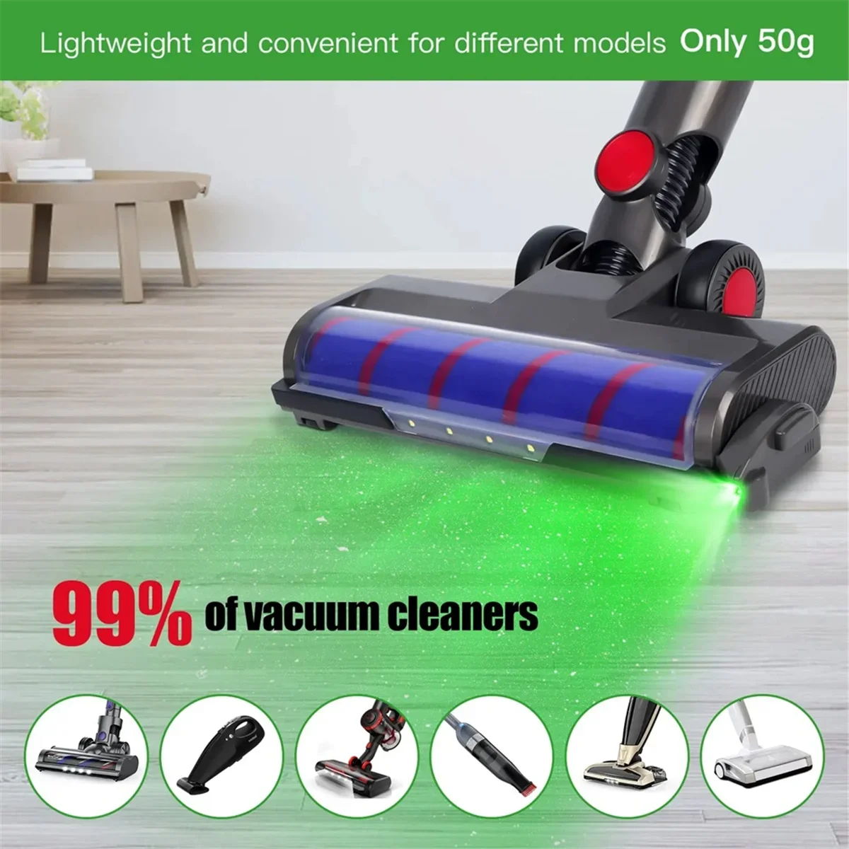 

Vacuum Cleaner Laser Lights Dust Display LED Lamp Dust Clearly Visible Under the Light Universal Vacuum Cleaner Parts