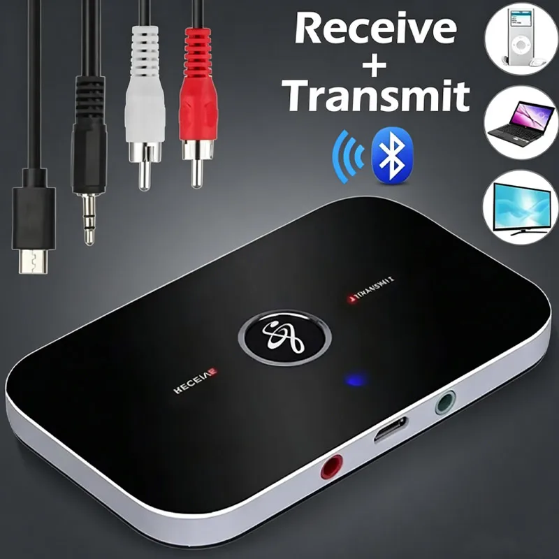รูปสินค้า เครื่องรับเสียงบลูทูธ AUX 3.5มม. 300mAh สำหรับทีวี รถ หูฟัง