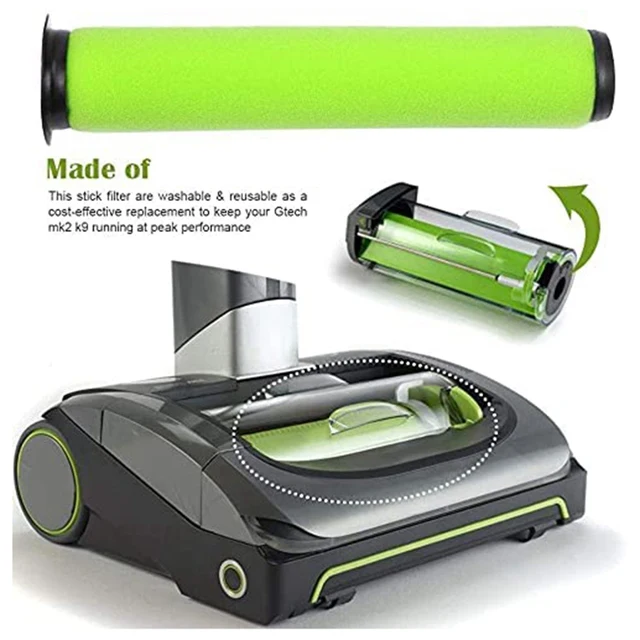 Cserélhető Mosható Szennyeződés -Tartály -Szűrő A Gtech Airram Mk2 És Air Ram K9 Vezeték Nélküli Porszívó Szűrőkhöz - Image 2