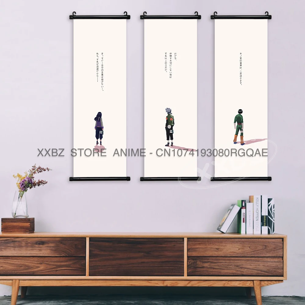 Ninja Legends Anime Wall Art: Uchiha and Kakashi Decorative Canvas