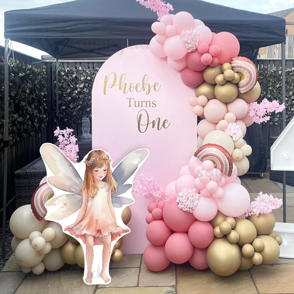 18/24/36inch Fairy Elves KT Board Cutouts Cardboard Fantasy Princess Theme Photo Props DIY Girls Birthday Baby Shower Party Deco