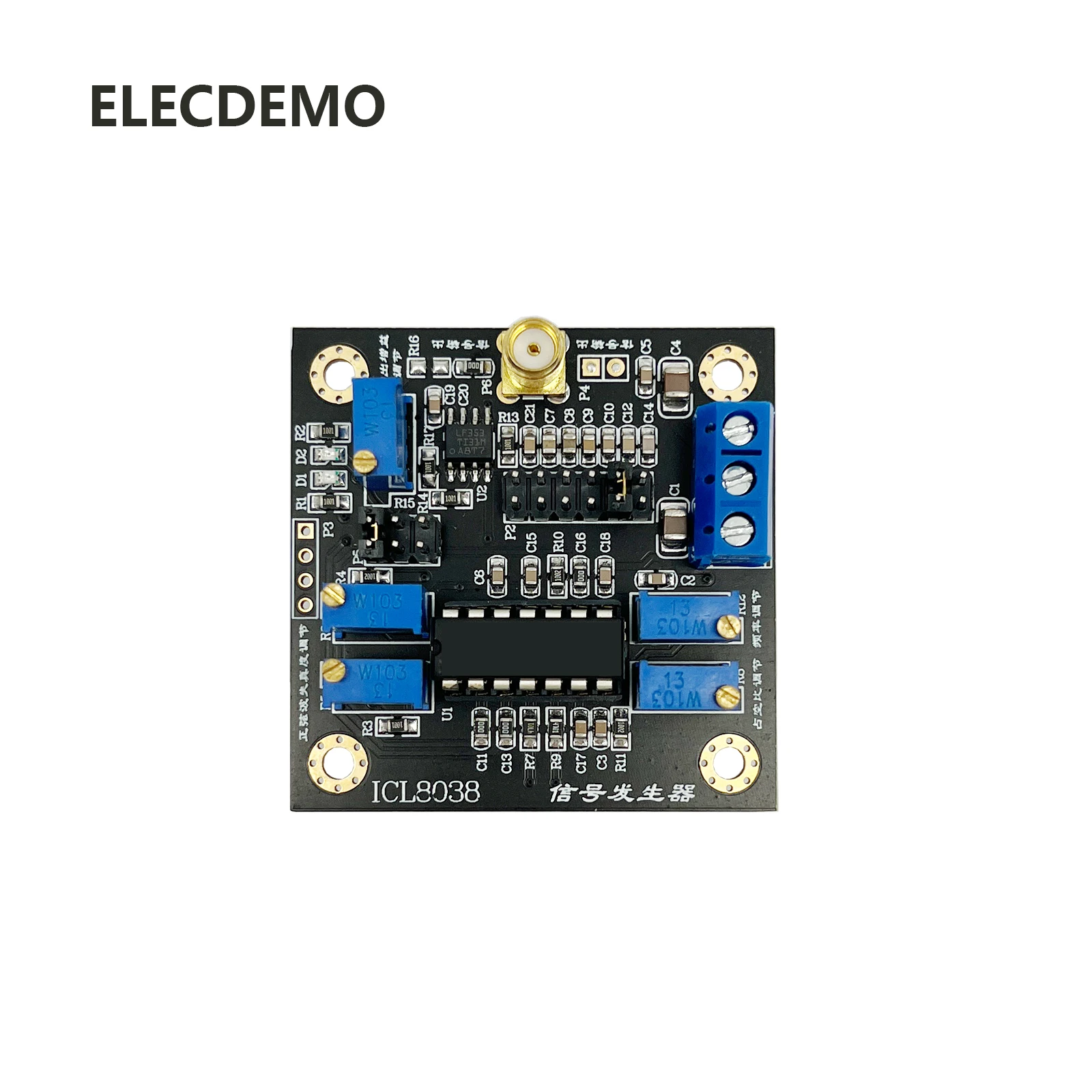 ICL8038 저주파 신호 소스 신호 발생기 모듈 사인파 삼각파 구형파 파형 생성 - AliExpress
