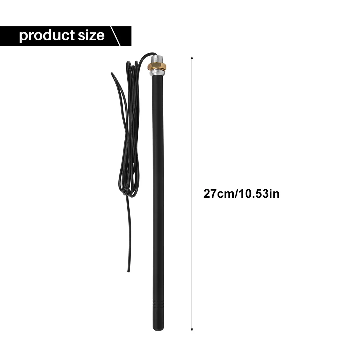 

Outdoor 433.92MHz Antenna with RG174 Cable Garage Door Remote Control Signal Enhancement Antenna