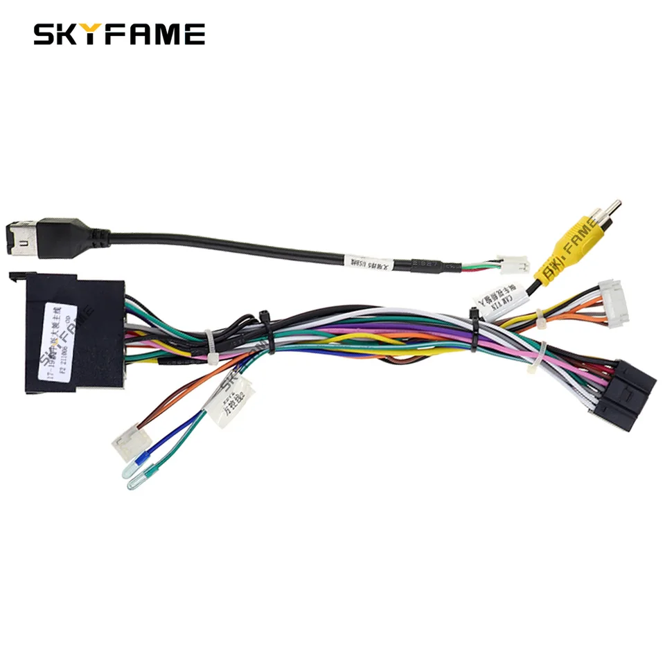 SKYFAME Car 16pin Wiring Harness Adapter Canbus Box Decoder
