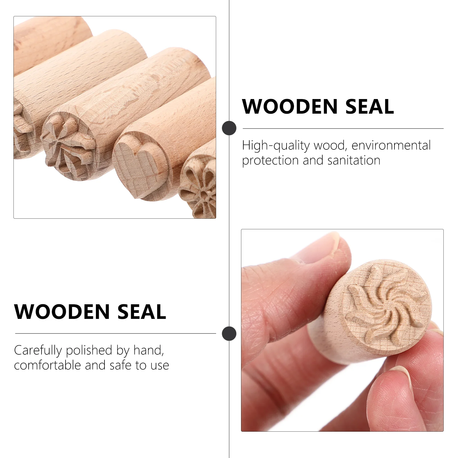 Scrapbook Wooden Seal Baby Custom Stamp Personalized Hand Carved Stamps for Crafting Wood Carving Tools