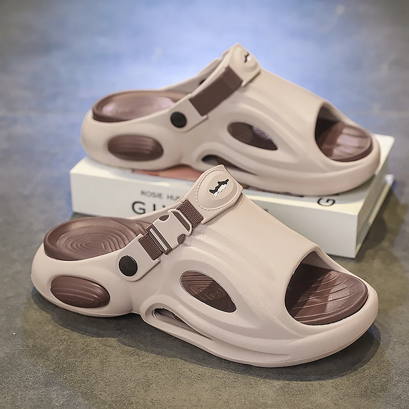 Men's Summer Slippers Breathable EVA Slides with Arch Support Lightweight House Shoes for Indoor Outdoor Use Best Seller