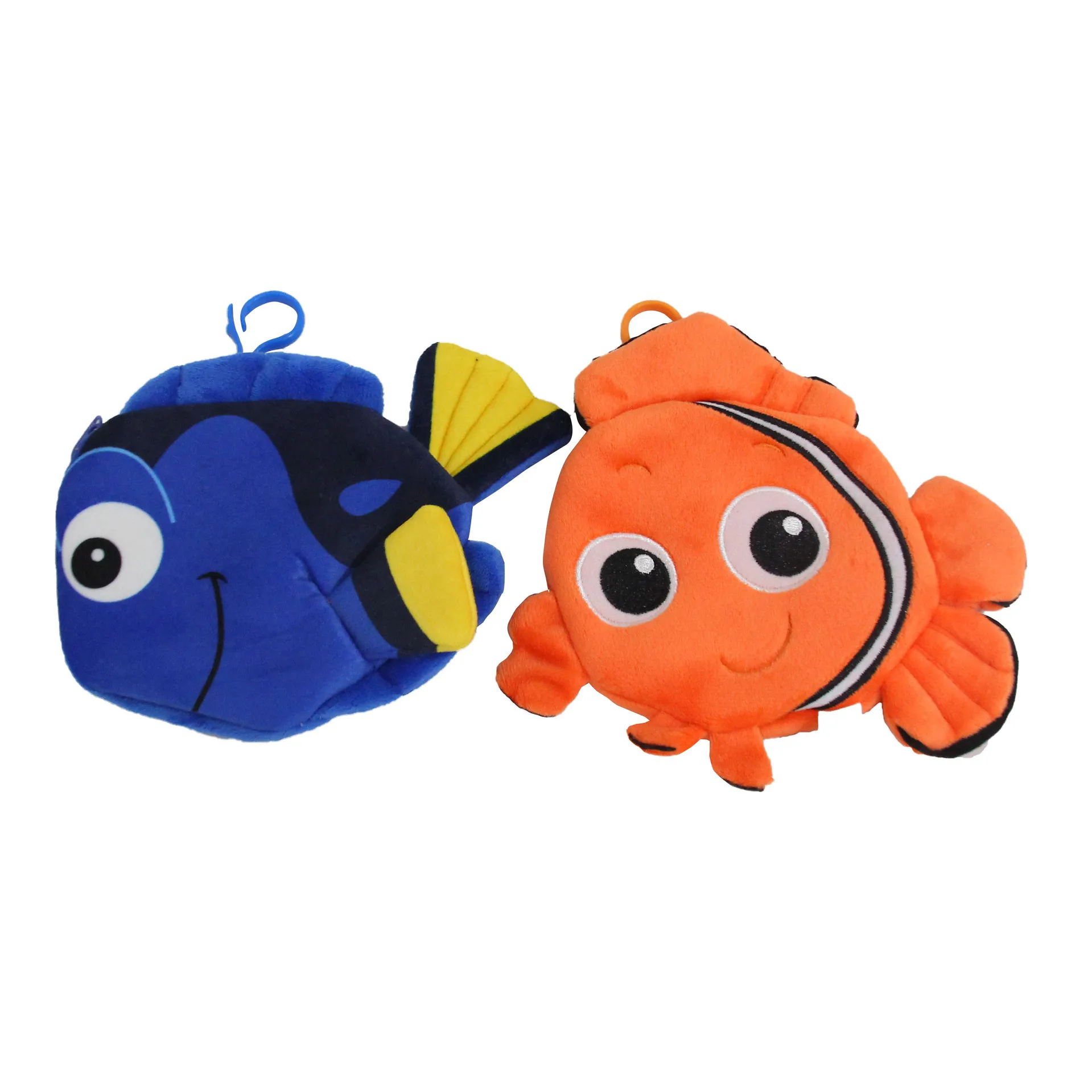 

Cute Cartoon Animation Undersea Animal Small Goldfish Small Blue Fish Plush Toy Children's Change Coin Key Storage Bag