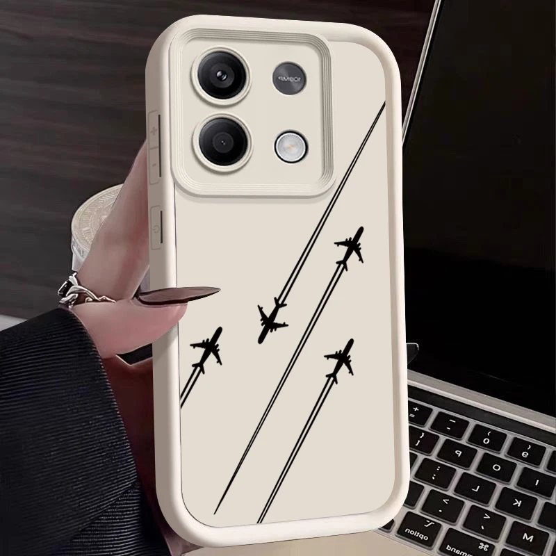 Airplane Pattern TPU Soft Phone Case