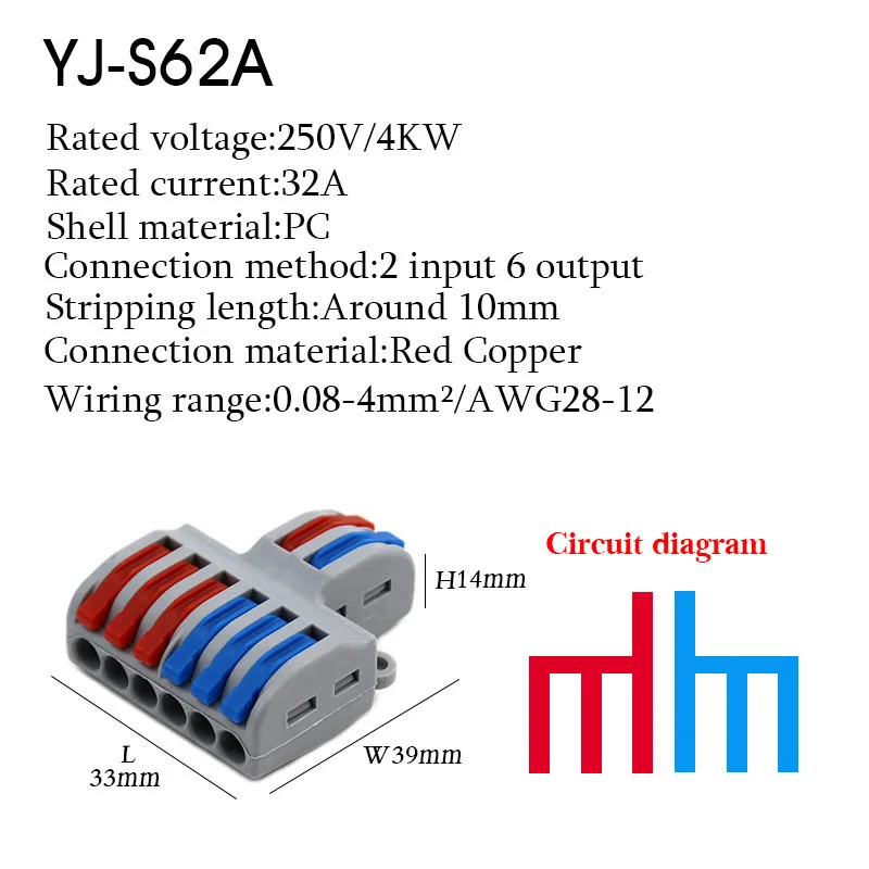fio conector, Mini condutor, Push-in P421, 2