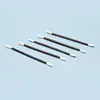 100Pcs Double-Headed Polyester Cloth Tips Cleaning Swabs Black Plastic Handle Dust-Free Sticks for Printhead Camera Optical Lens 5