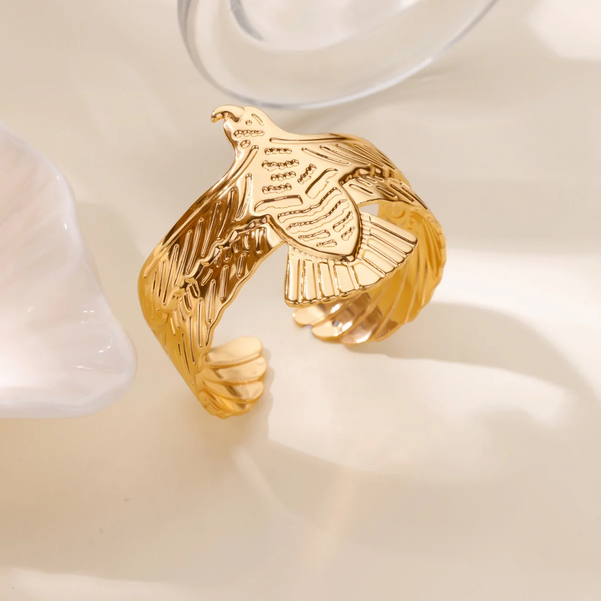 Eagle Bangle Adjustable for Men Women On Hand