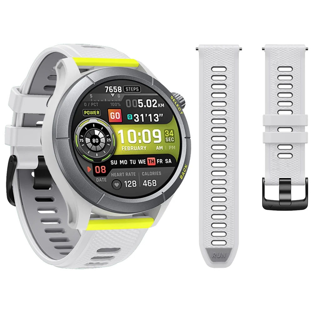 

Quick Release Strap 22mm For Amazfit Cheetah Pro / Round Sports Soft Silicone Band For Amazfit GTR 4 3 Pro 2/Stratos Bracelet