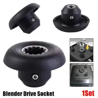 Connecteur de tête de pièce plus lent, douille d'entraînement de mélangeur, noir, pièces de rechange universelles avec vis essorée pour mélangeur Vitamix, 1 jeu 1