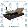 Premium Electric Adjustable Bed Base with Variable Height High-Low Positioning and Wall Hugger Feature, Bed Frame 4