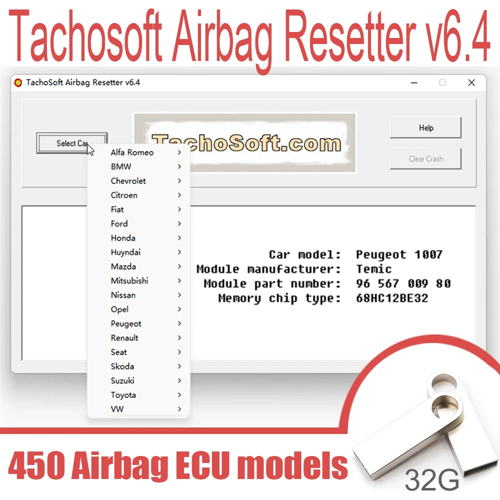 Deleting Crashdata Software Tachosoft Airbag Resetter V6.4 from Airbag ...