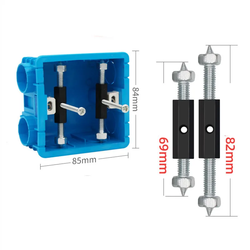 1set Wall Switch Socket Cassette Repairer Switch Cassette Screw Support Rod for Socket Repair Electrical Accessories