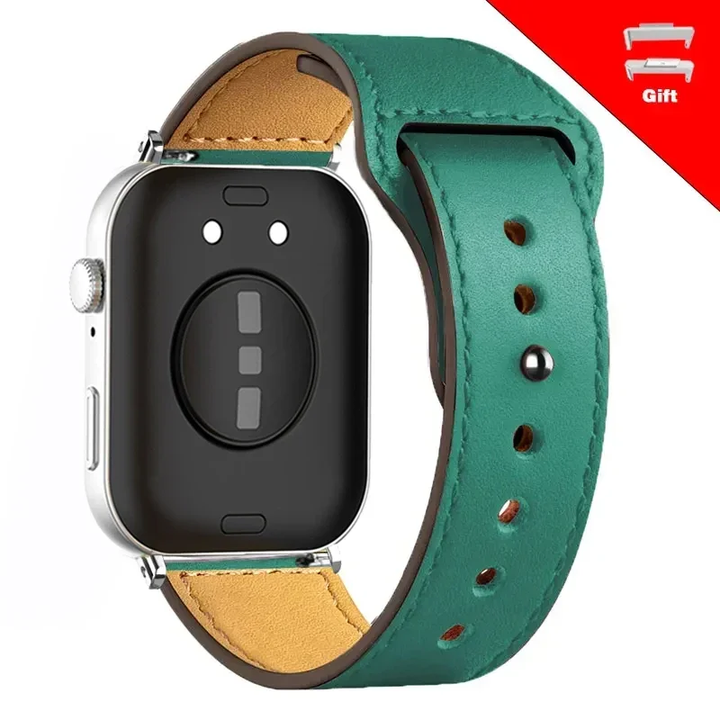 Premium Leather Smartwatch Band - Elegant Replacement Wristband Strap Accessories