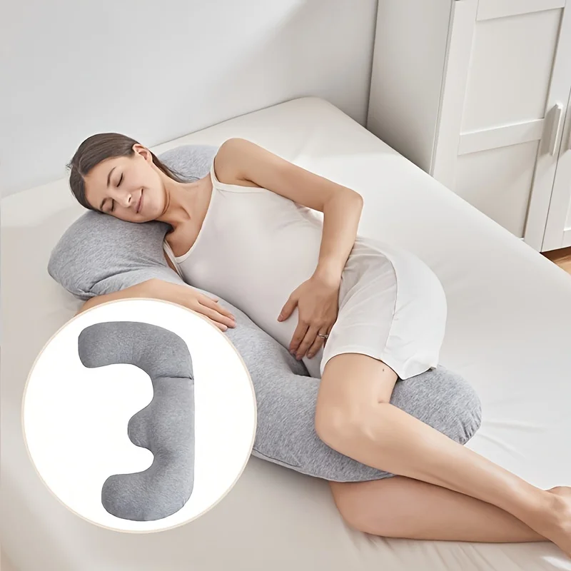 

Pregnancy Pillows Side Sleeping J Shaped Maternity Pillow for Pregnant Women Portable Body Pillow with- Support Head Neck Belly