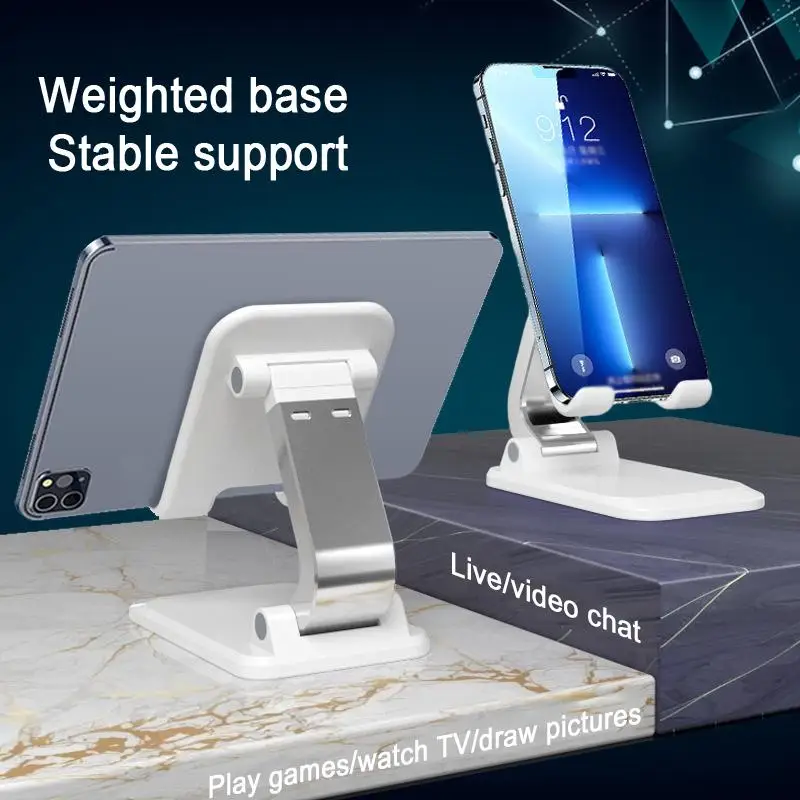 

Folding Aluminum Alloy Desktop Mobile Phone Bracket for Lazy Hands-Free Experience