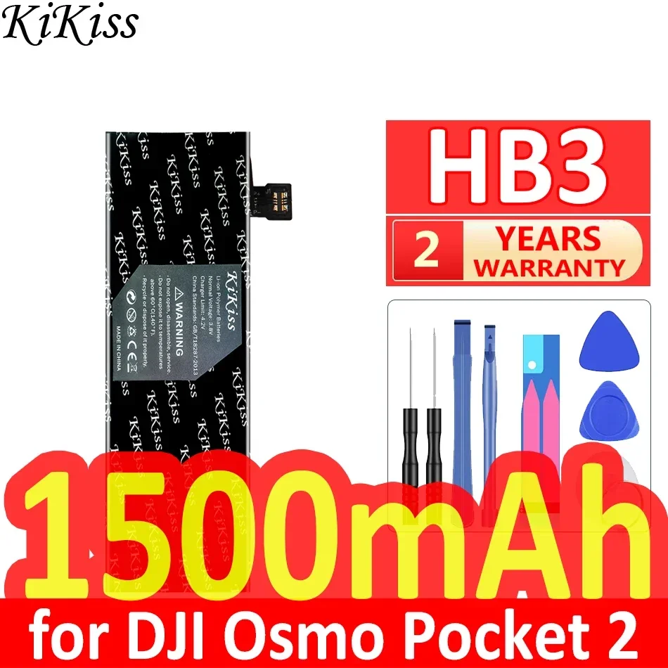 KiKiss-batería potente para Cámara de Acción, 452167 IAS001NA HB3, para DJI osmo pocket II 2 pocket2, lote de 2 unidades