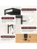 Over The Toilet Storage Rack 3 Tier Bathroom Organizer Over Toilet Freestanding Space Saver Toilet Stand with 2 Hooks Ba 5