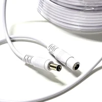 สายต่อไฟ DC 3M 5M 10M 15M 20M 30M 50M 5.5x2.1 มม. หัวเสียบตัวเมียเป็นตัวผู้ สายต่อไฟ DC12V 3