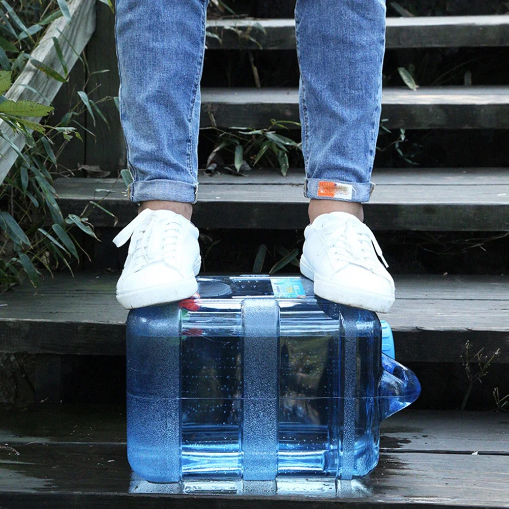 Car Water Bucket 11/15/18/20L Portable Drinking Water Bucket Driving Pure Tank Outdoor Storage Carrier with Faucet
