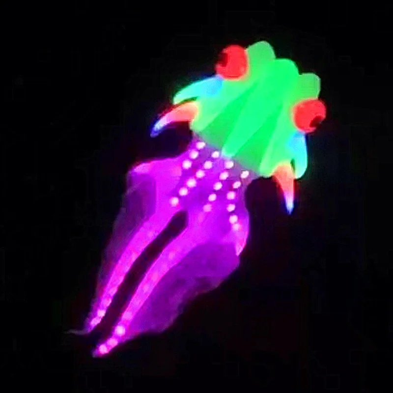 free shipping 20m led octopus kites flying trilobites kite for adults kite string line led fish Novelty toy professional kite