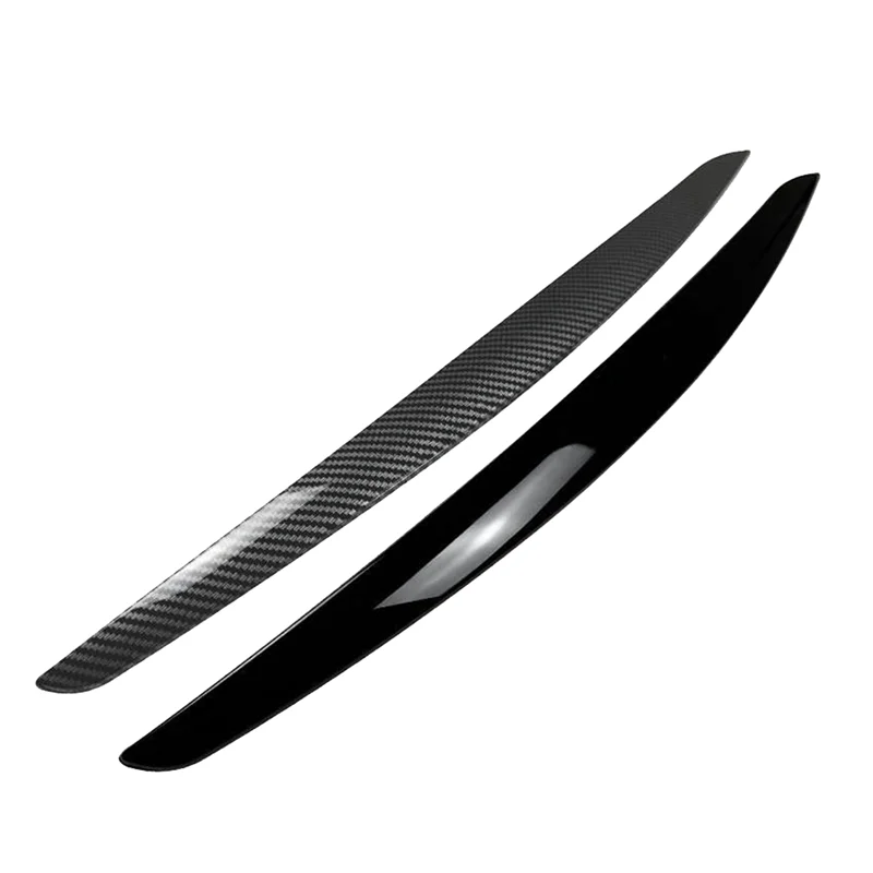 Car Carbon Fiber Headlights Eyebrows HeadLight Trim Stickers for 3 Series E90 2005-2012 Accessories