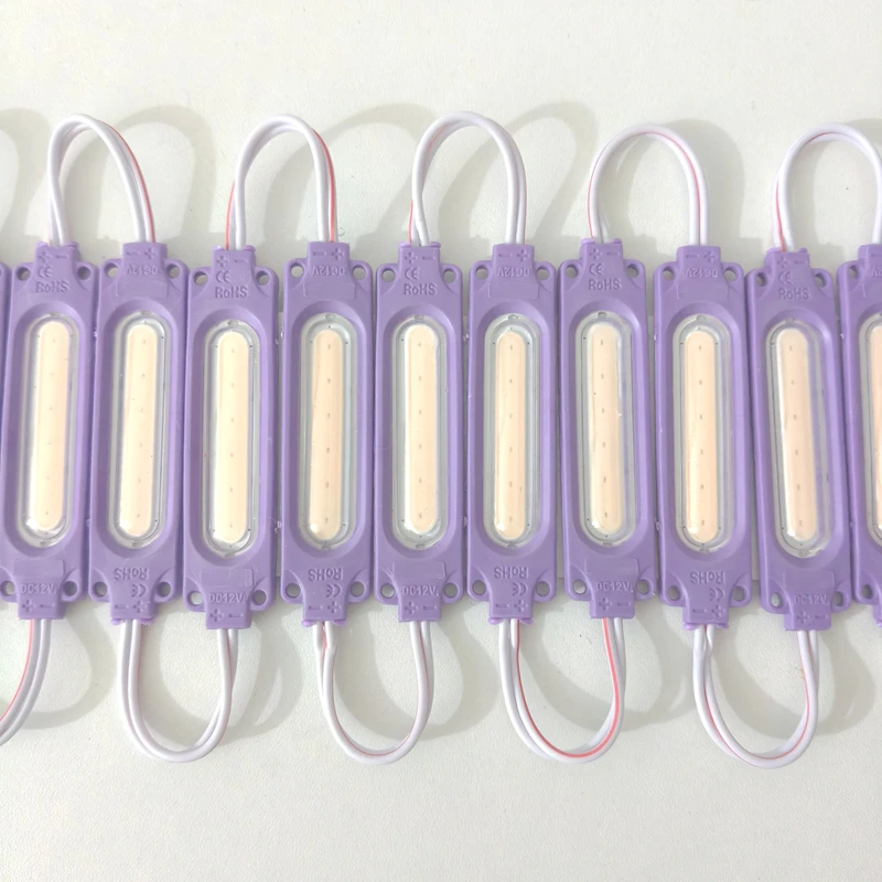 10/20pcs 12V Injection with Lens COB LED Module Bright LED COB Module Light IP65 Waterproof Backlight for Sign Channel Letter