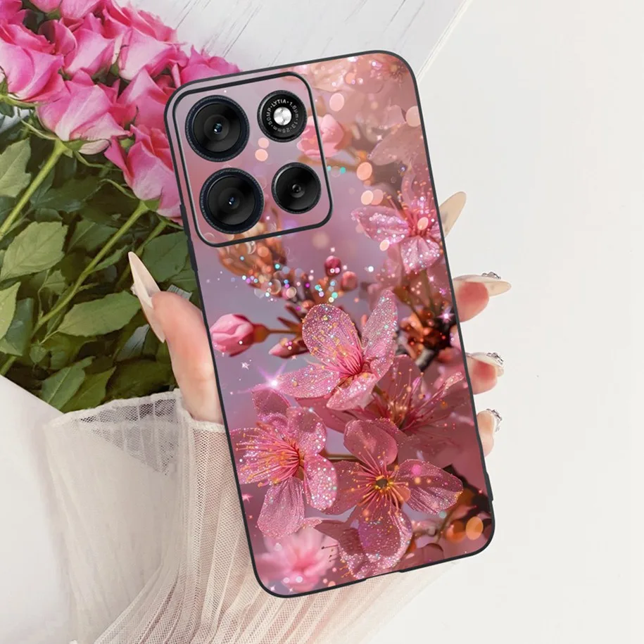 Stylish Bowknot Flower Soft Silicone Phone Case
