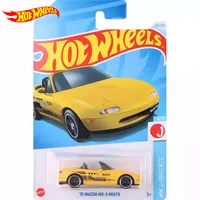Original Hot Wheels Car 91 Mazda MX-5 Miata Toys for Boy 1/64 Diecast Carro Metal Model Voiture Brinquedos Collect Birthday Gift 1