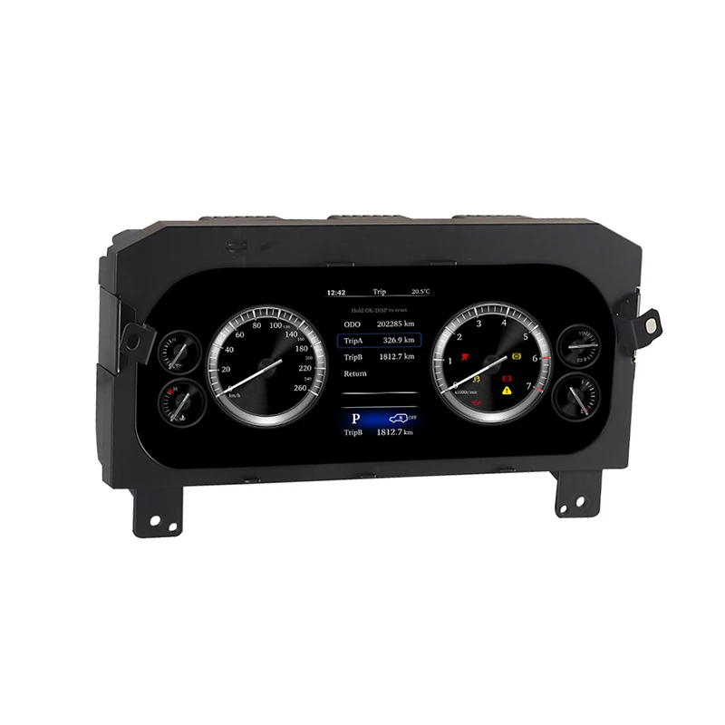 Grupo de instrumentos de cabina Virtual Digital de 12,3 pulgadas para Toyota Land Cruiser Prado 150 2009-2017 velocímetro de Panel de tablero 2