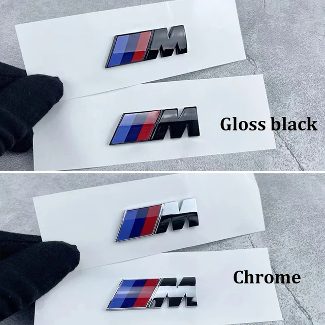BMW M Emblem 3D ABS Car Fender logo Rear Trunk Sticker For BMW E39 E46 E36 E90 G20 G30 E60 G22 F30 F20 X3 X5 X6 M Accessories