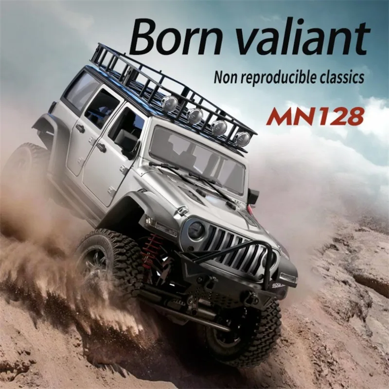 Buggy RC MN128 4WD 2.4G avec LED - Orange, Vert ou Noir