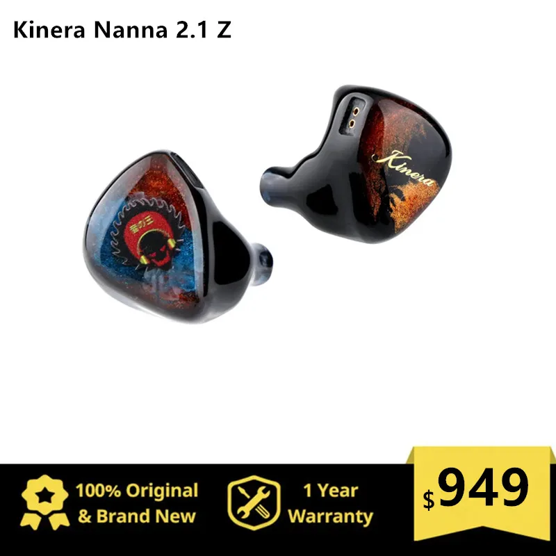Kinera Nanna 2.1 Z-Tune Edition 2Est + 1Ba + 1Dd Tribrid Iem Sintonizzato In Collaborazione Con Zeos Pantera (Recensioni Z)