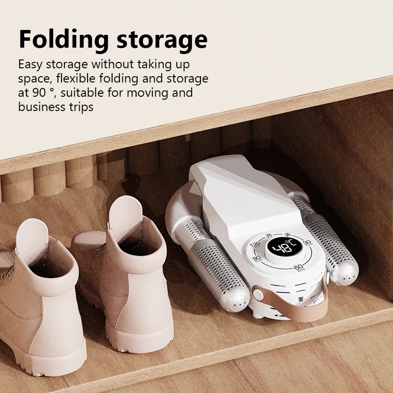 Shoe Dryer Intelligent Timer Adjustable Dryer Quick Drying Deodorizing Sterilizing Shoe Dryer Household Shoe Warmer Heater