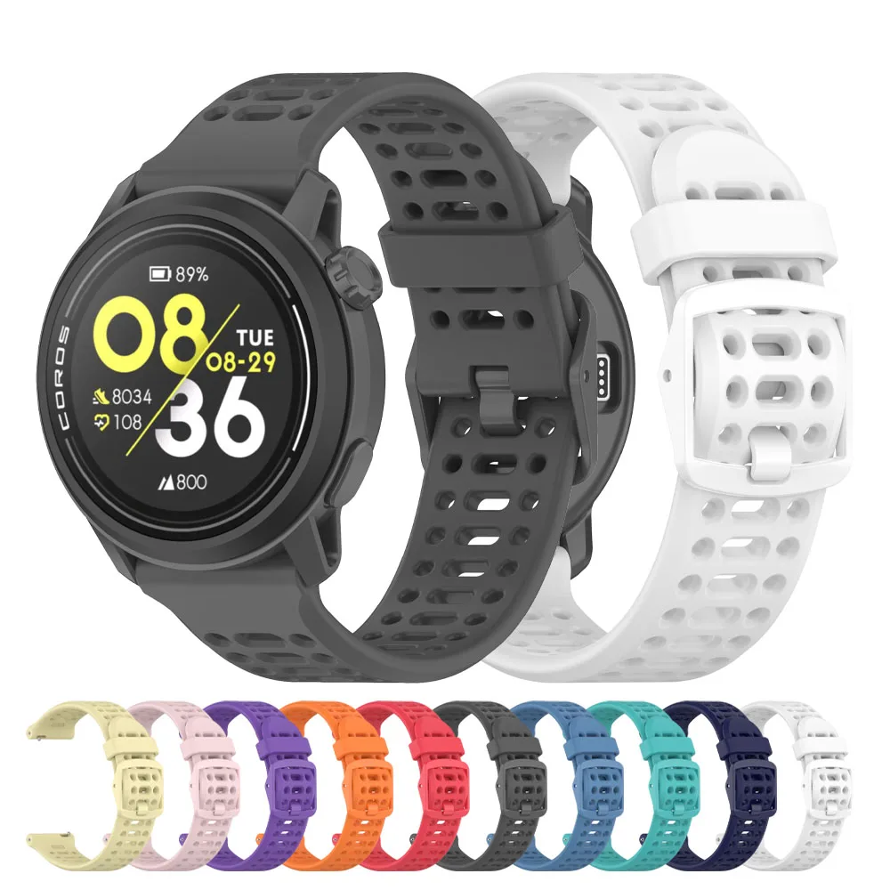 Breathable 22mm Silicone Watch Strap – Enhanced Comfort and Durability