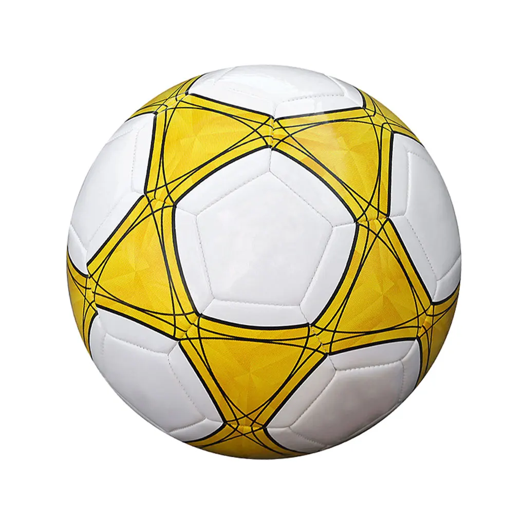 Balón de fútbol duradero y resistente al desgaste Balón de fútbol de cuero sintético cosido a máquina Balón de fútbol de tamaño estándar 4 5