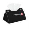Custom Umbrella Corporations Logo Tissue Box Cover Rectangular PU Leather Video Game Facial Tissues Holder for Home 1