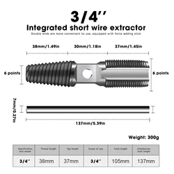 Enhanced Multipurpose Faucet and Water Pipe Extractor Tool (C)