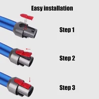 ปุ่มล็อคหัวดูดฝุ่นสำหรับเครื่องดูดฝุ่น Dyson รุ่น V7, V8, V10, V11 และ V15, อะไหล่สำหรับด้ามต่อ, ด้ามต่อแบบยาว 6