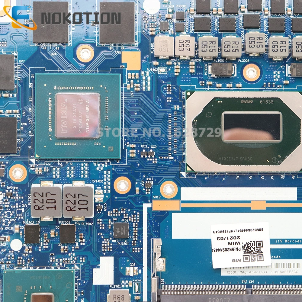 NOKOTION GY531 GY532 NM-C871 MAIN BOARD For Lenovo IdeaPad Gaming