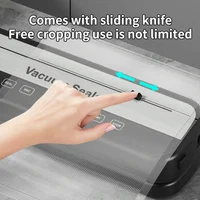 SZUK Electric Vacuum Sealer Dry Wet Food Sealing Packaging Kitchen Food Sealing Convenient Smart Touch Key Built-in Cutter 2