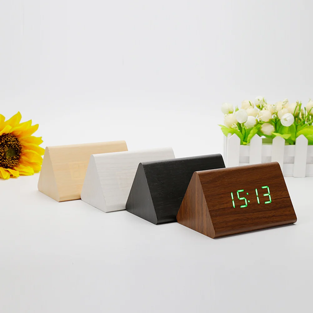 Alarm Clock Desk Perpetual Calendar with Night Light Digital LED Display Clocks 5