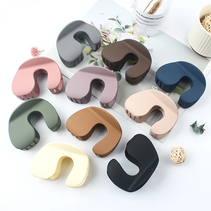 

U Shaped Hair Claw Clamp Vintage Elegant Frosted Acrylic Hair Clips Hairpins Barrette Headwear Women Girls Hair Accessories