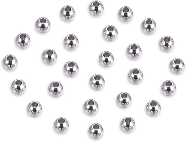 100pcs 4mm 6mm 7mm 8mm Ring 304 Stainless Steel Bead Spacers for Jewelry  Making DIY Bracelet Necklace - AliExpress