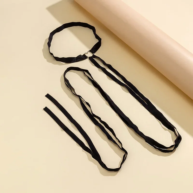 Women Garters Harajuku Style Gothic Black Harness Elastic Strap Leg Thigh Chain Sexy Clothing Harness Cosplay Body Accessories