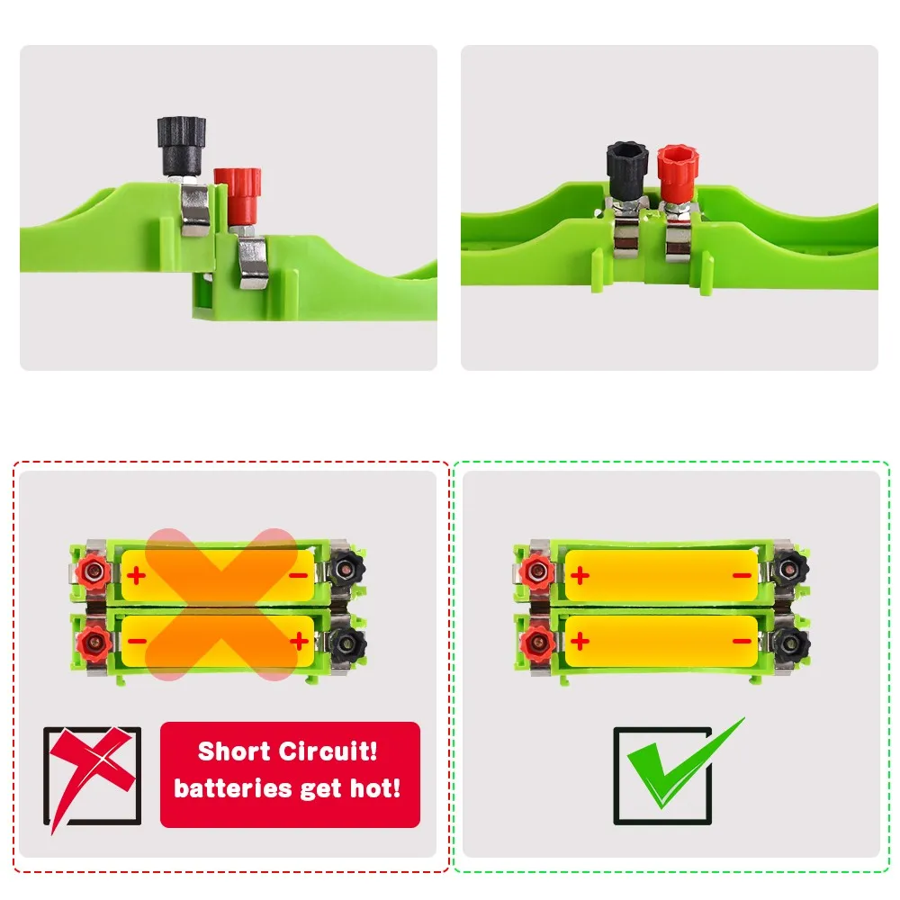 Kit d'apprentissage de Circuit pour Enfants, expériences de Laboratoire de Circuit  électrique Bricolage Apprentissage de Circuit débutant pour série et Circuit  parallèle(Circuit parallèle série) : : Jeux et Jouets