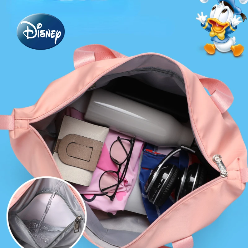 Disney Original Women's Travel Tote Donald Duck New Fashion Trend Travel Tote Luxury Brand Large Capacity Travel Storage Bag
